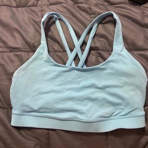 Blue lululemon energy bra